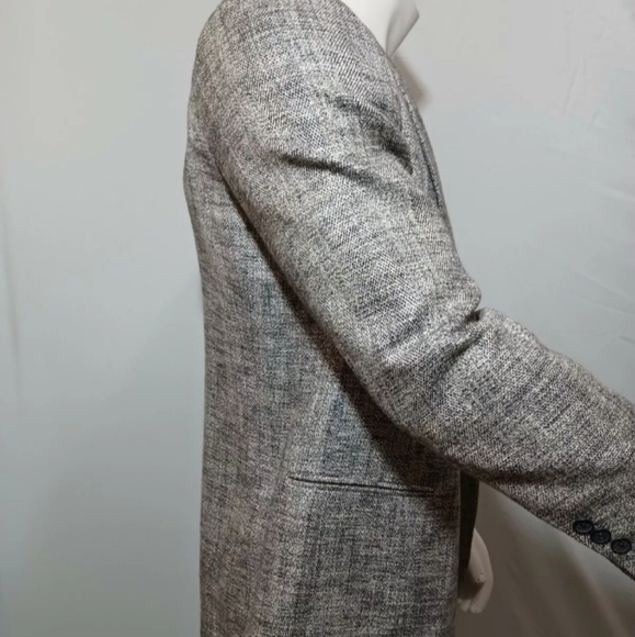 Rue Royale Paris by Nino Cerruti Mens Notched Collar Grey Wool Size 42 Blazer - Picture 5 of 5
